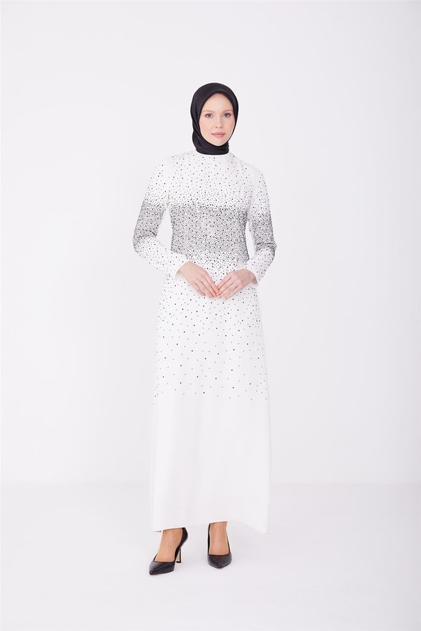 Armine Abiye Elbise 23Yd3351 Beyaz