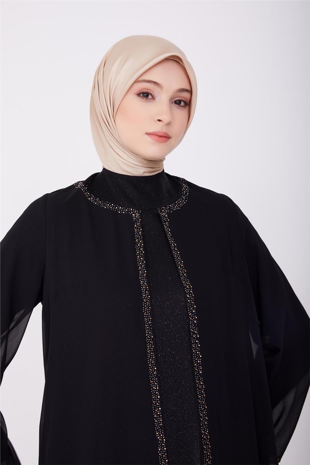  Armine Abiye Elbise 23YD3357 Siyah