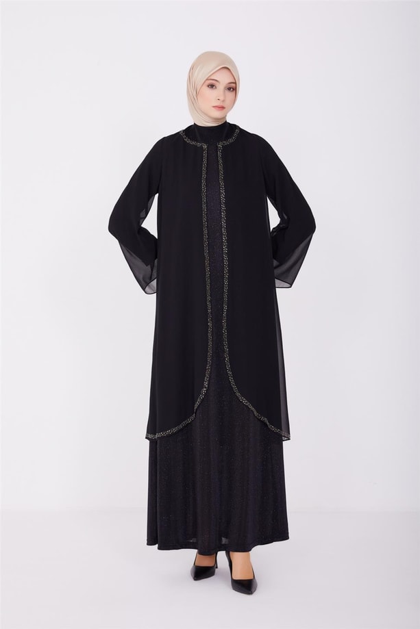  Armine Abiye Elbise 23YD3357 Siyah
