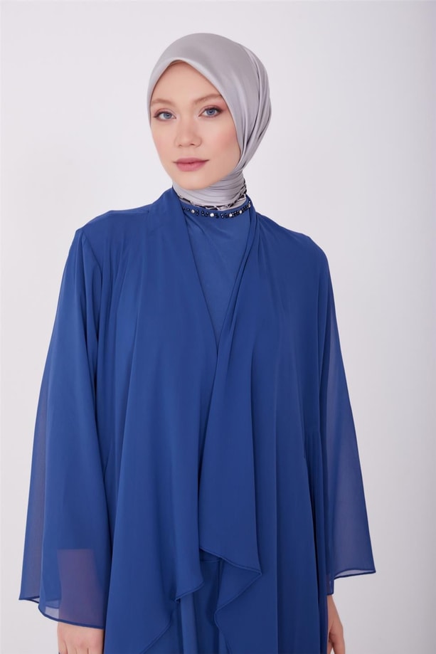 Armine Abiye Elbise 23Yd3359 İndigo