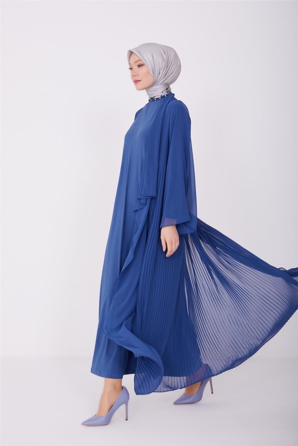 Armine Abiye Elbise 23Yd3359 İndigo