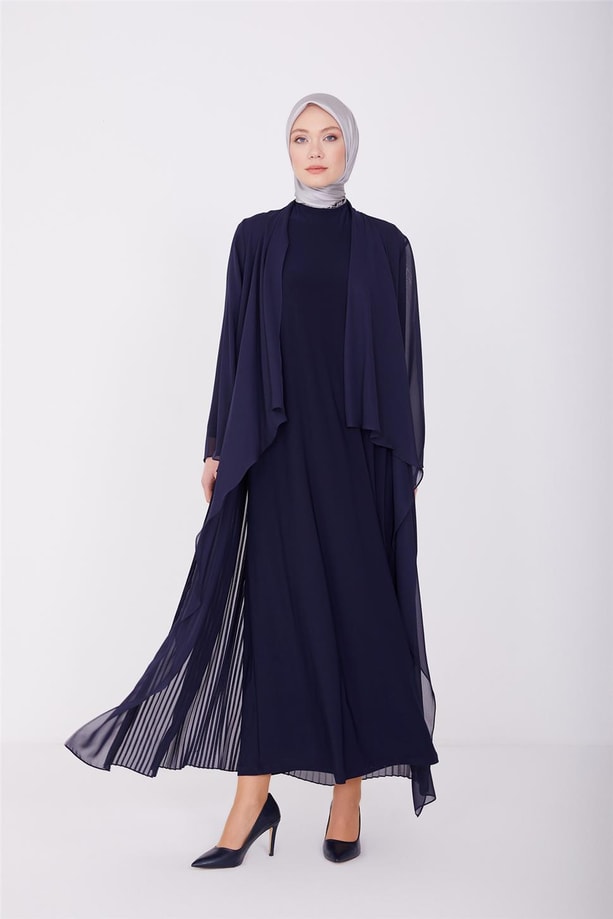 Armine Abiye Elbise 23YD3359 Lacivert