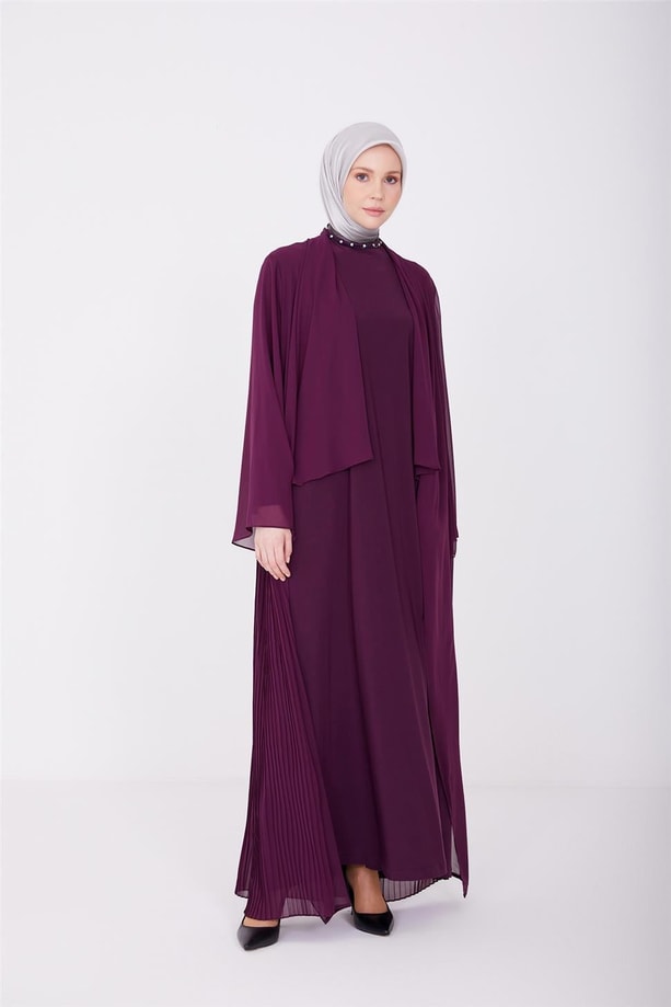 Armine Abiye Elbise 23YD3359 Mor