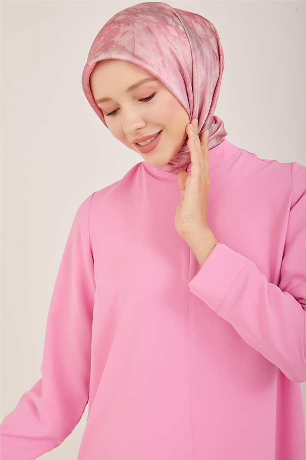Önü gizli fermuar detaylı bluz 23Y3359 Pembe