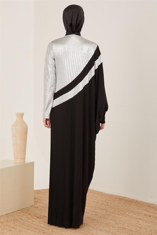 Armine Elbise 22KD3368 Gümüş