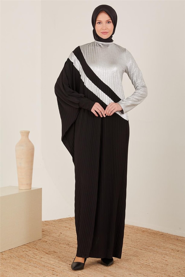 Armine Elbise 22KD3368 Gümüş