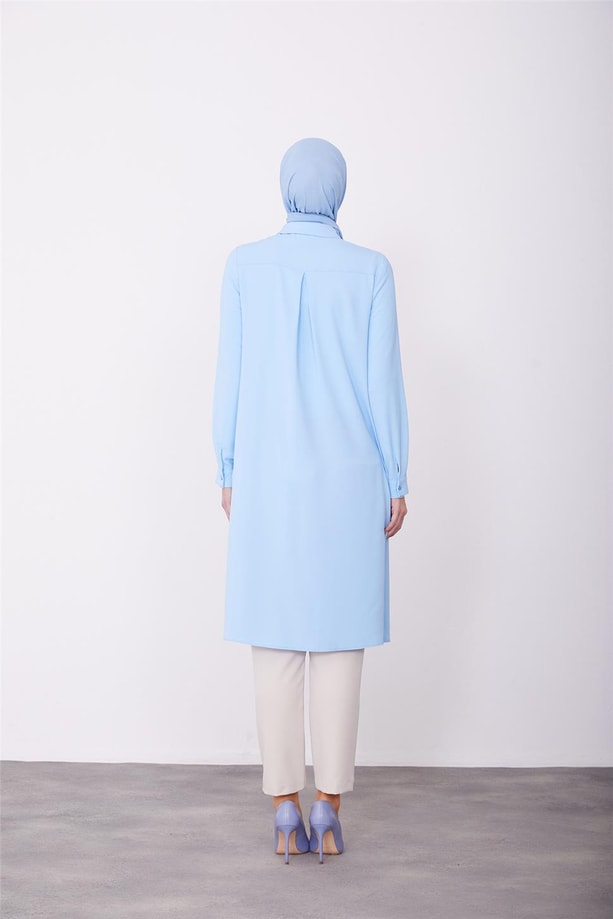 Armine Uzun Kollulogolu Tunik 21Kh411 Bebe Mavi