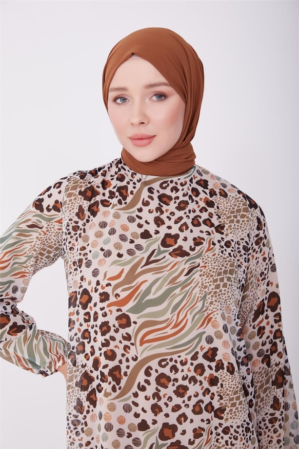 Armine Elbise 23Yd4321 Kiremit