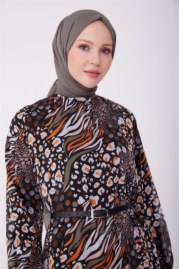 Armine Elbise 23YD4321 Oranj