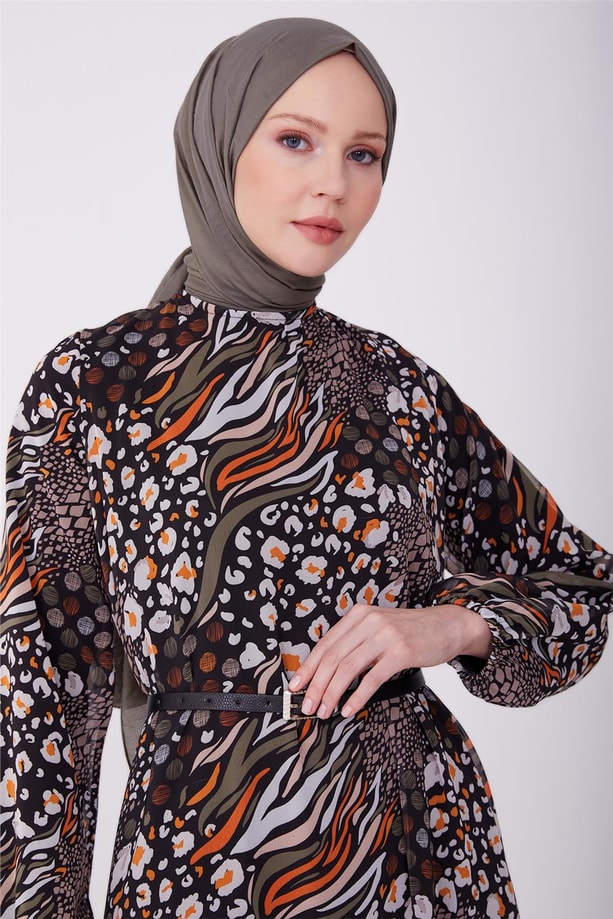 Armine Elbise 23YD4321 Oranj