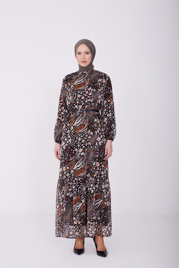 Armine Elbise 23YD4321 Oranj