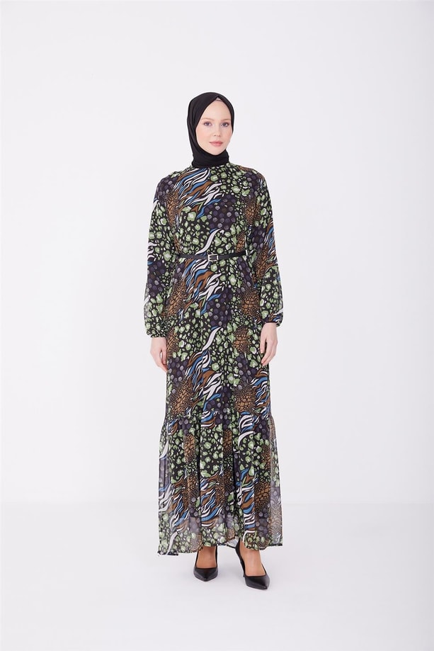 Armine Elbise 23YD4321 Haki