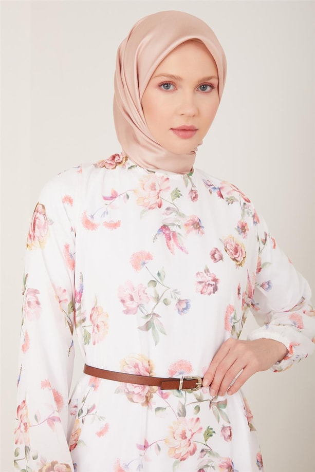 Armine Elbise 23YD4354 Ekru