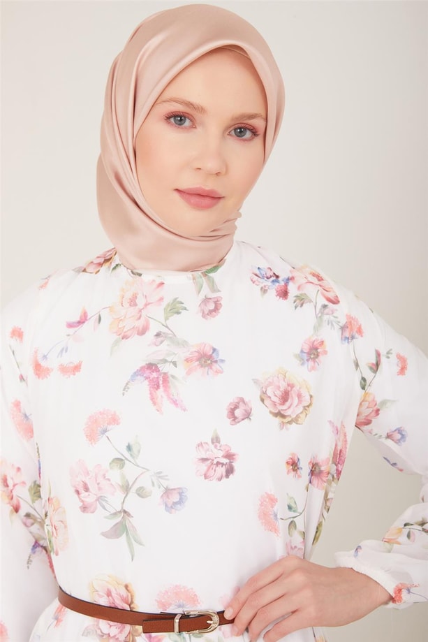 Armine Elbise 23YD4354 Ekru