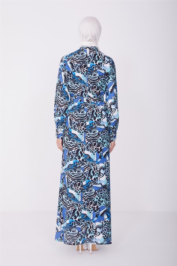 Armine Elbise 23Yd4355 İndigo