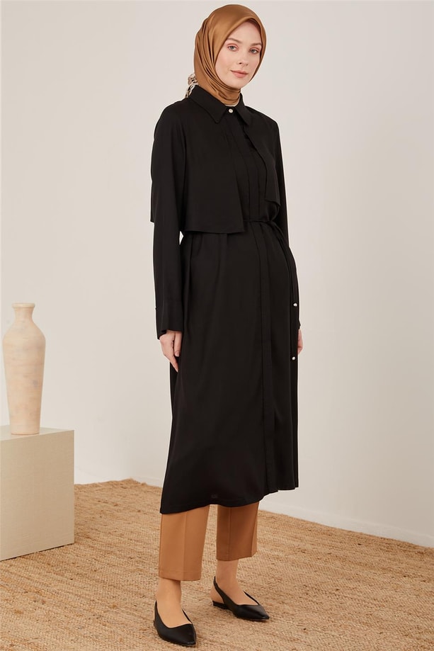 Armine Aller Detaylı Tunik 23Y4405 Siyah
