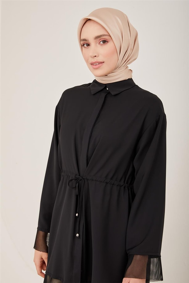 Armine File Detaylı Tunik 23Y4408 Siyah