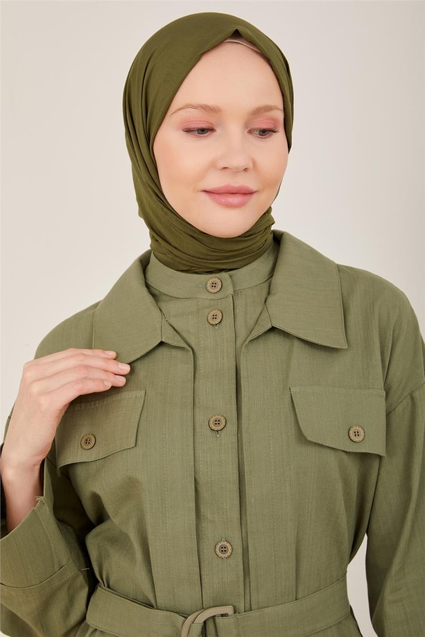 Armine İkili Giyilmiş Gibi Görünen Tunik 23Y4426 Haki