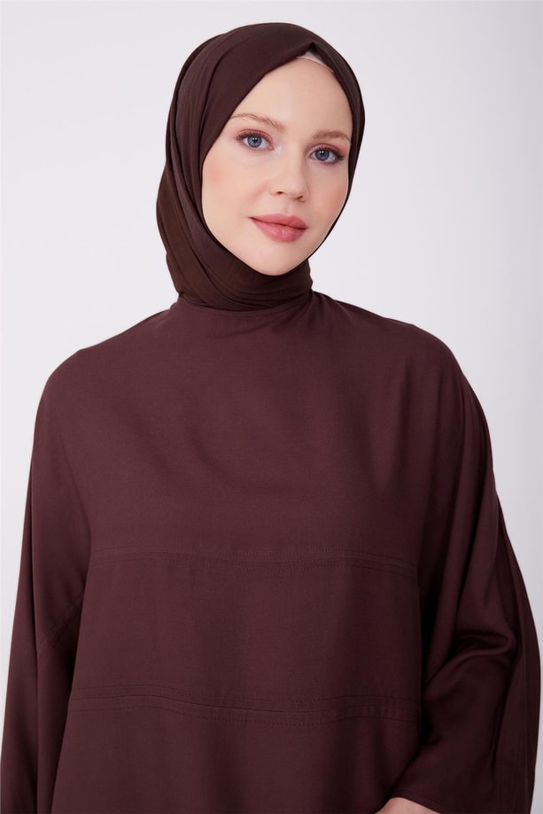 Armine Kimono Kollu Naturel Tunik 23Y4435 Bitter