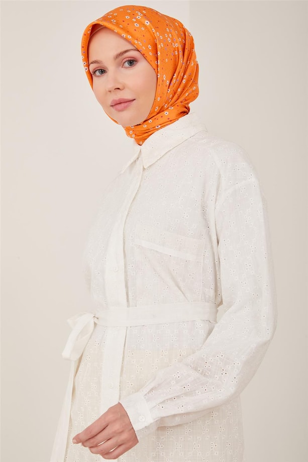 Armine Cepli Brode Tunik 23Y4444 Beyaz