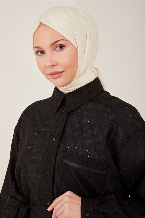 Armine Cepli Brode Tunik 23Y4444 Siyah