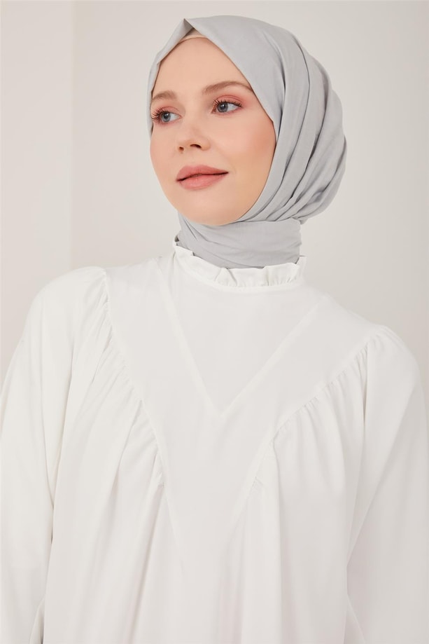 Armine Önü Büzgülü Ve Robalı Tunik 23Y4451 İnci