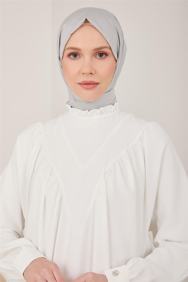 Armine Önü Büzgülü Ve Robalı Tunik 23Y4451 İnci