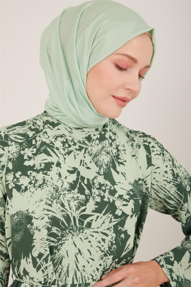 Armine Desenli Belden Bağlamalı Tunik 23Y4461 Haki