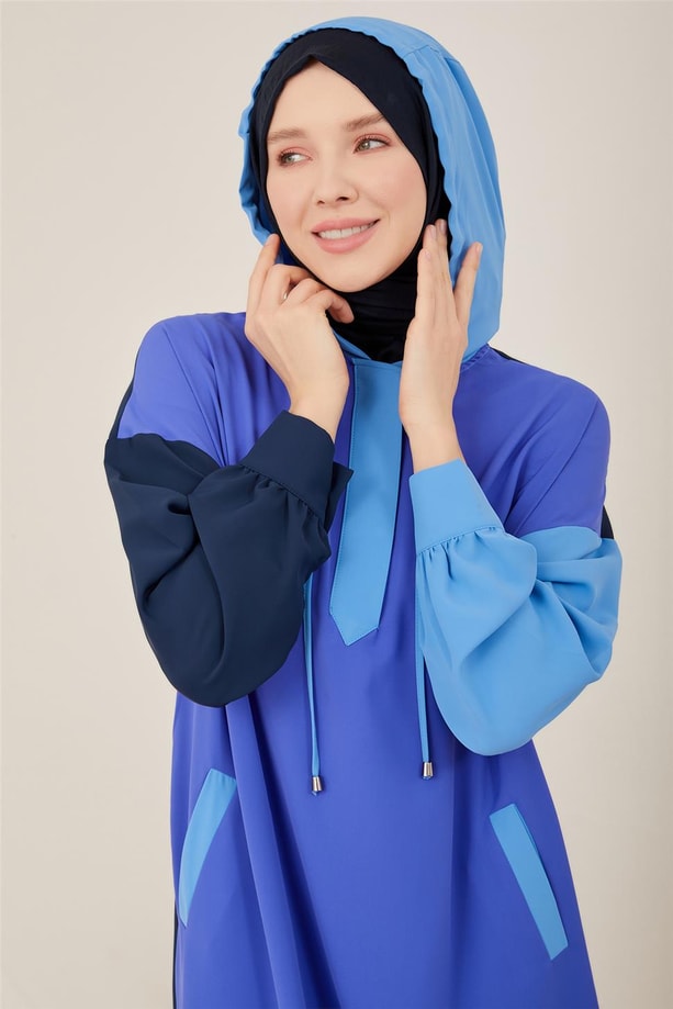 Armine Çok Renkli Tunik Elbise 23Y4501 Lacivert