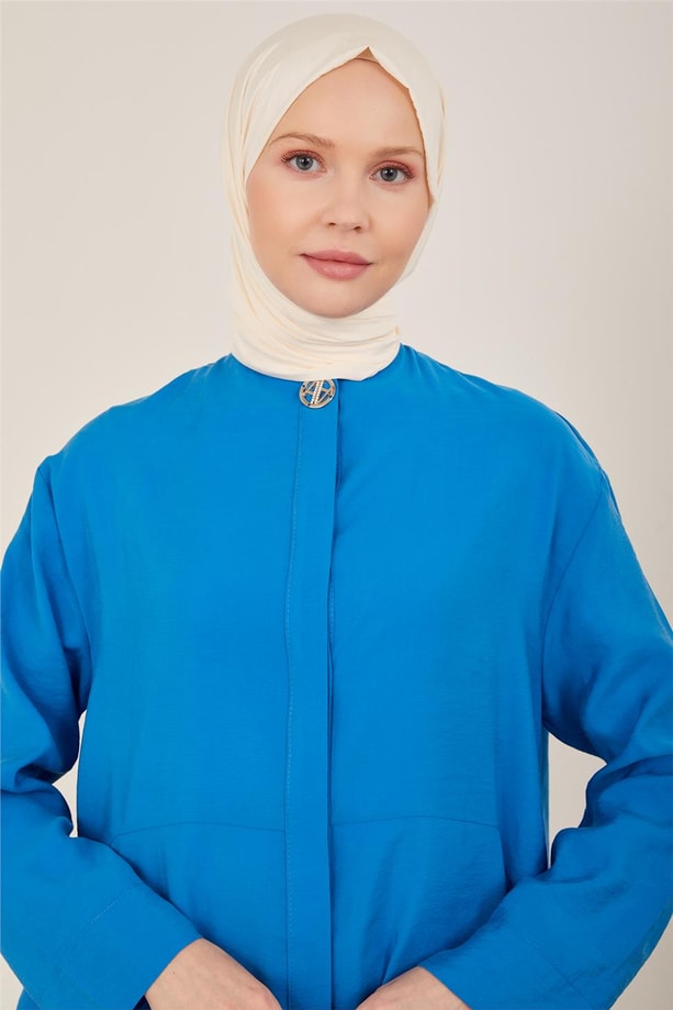 Armine Önü Arma Detaylı Giy Çık 23Y5118 Kobalt