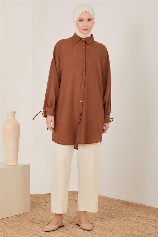 Armine Tunik 23YD6203 Kahverengi