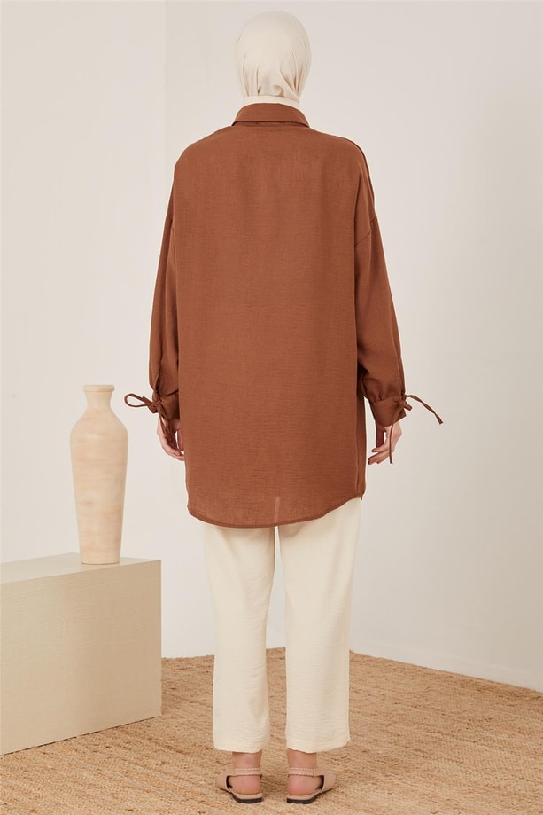Armine Tunik 23YD6203 Kahverengi