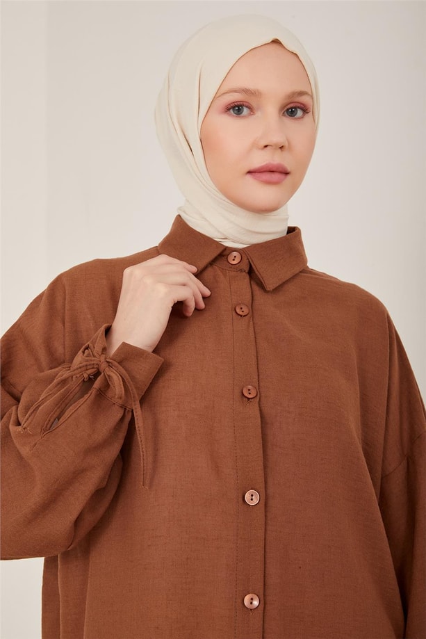 Armine Tunik 23YD6203 Kahverengi
