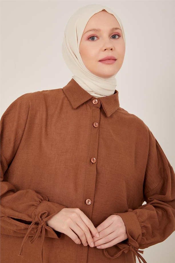 Armine Tunik 23YD6203 Kahverengi