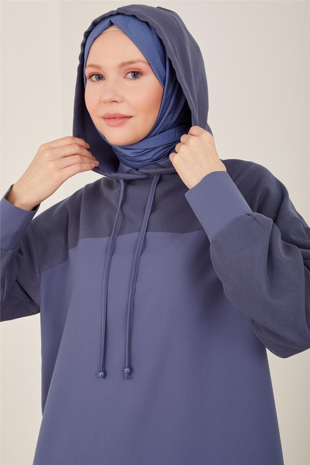 Armine Önü Fileli Ve Robalı Crep Takım 23Y6530 İndigo