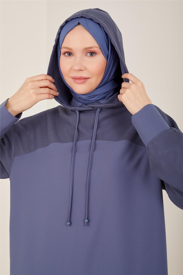 Armine Önü Fileli Ve Robalı Crep Takım 23Y6530 İndigo