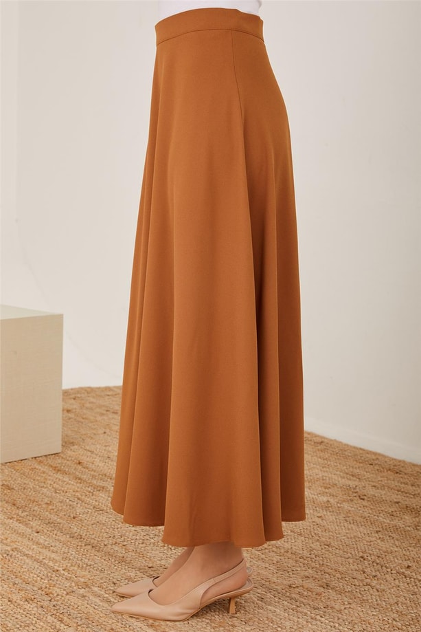 Armine Kolu Pileli Etekli Takım 23Y6536 Çikolata