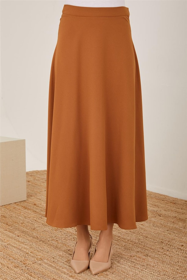 Armine Kolu Pileli Etekli Takım 23Y6536 Çikolata