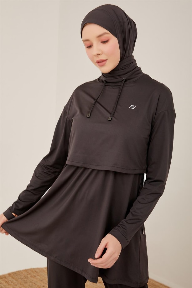 Armine Beli Ve Paçası Daralabilen Parmak Geçmeli Active Takım 23Y6602 Antrasit