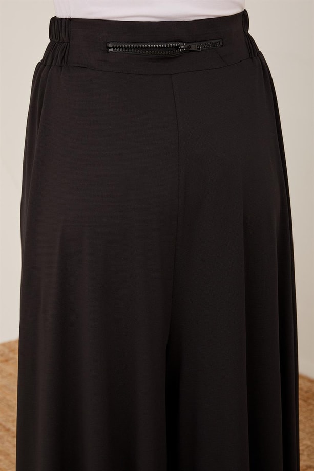 Armine Oversize Bluzu Olan Füzo Taytlı Pantolon Etekli Spor Takım 23Y6607 Siyah