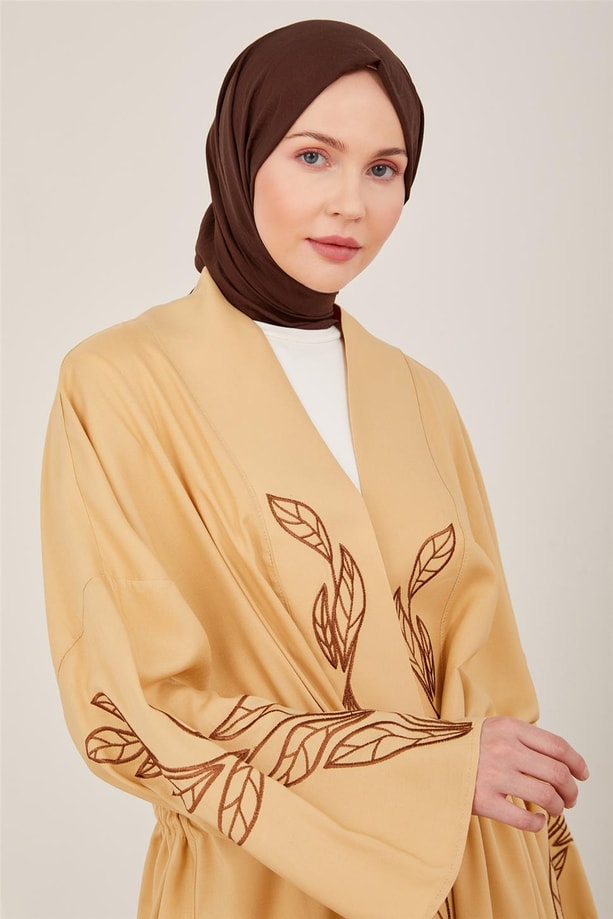 Armine İşlemeli Kimono Takım 23Y6638 Bej