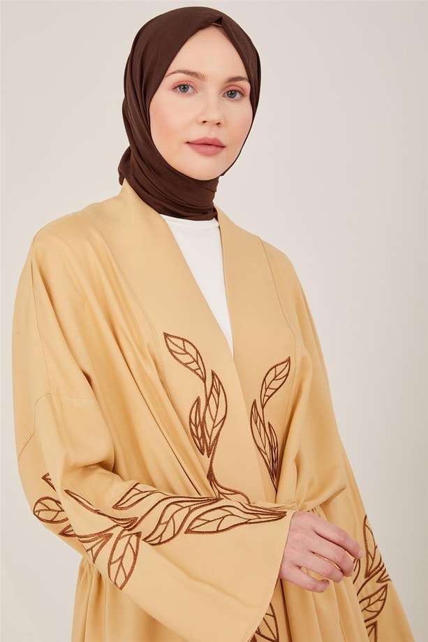 Armine İşlemeli Kimono Takım 23Y6638 Bej