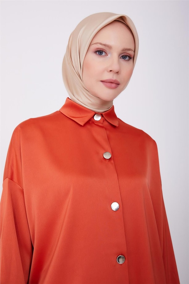 Armine Gömlek 23Yd8300-1 Kiremit