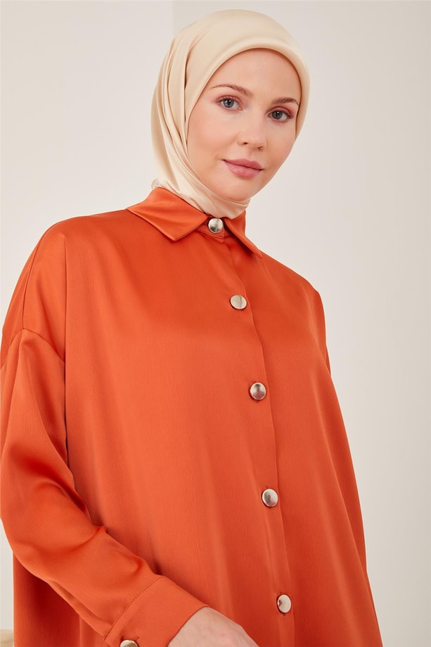 Armine Gömlek 23YD8300-1 Oranj