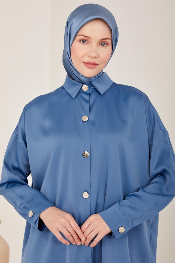 Armine Gömlek 23YD8300-1 Saks