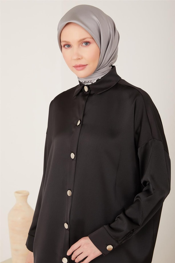 Armine Gömlek 23YD8300-1 Siyah