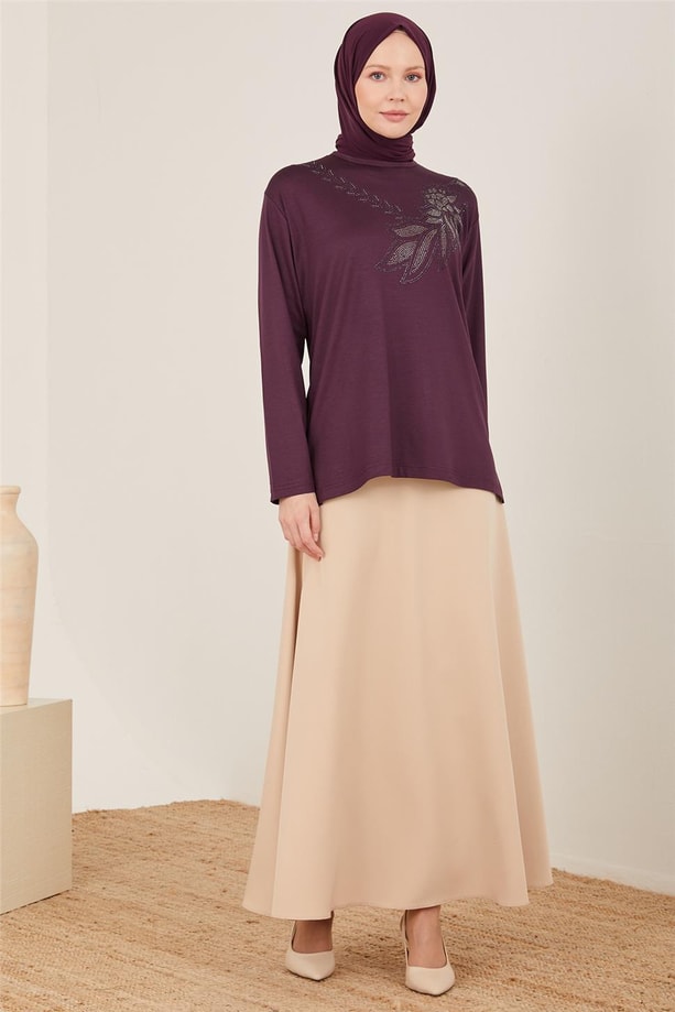 Armine Penye 23YD9004 Mürdüm