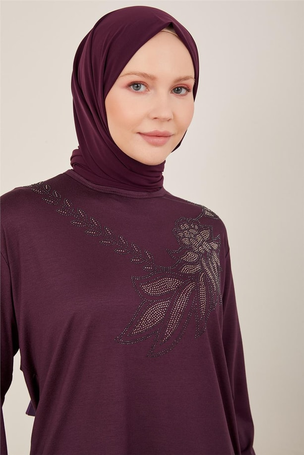 Armine Penye 23YD9004 Mürdüm