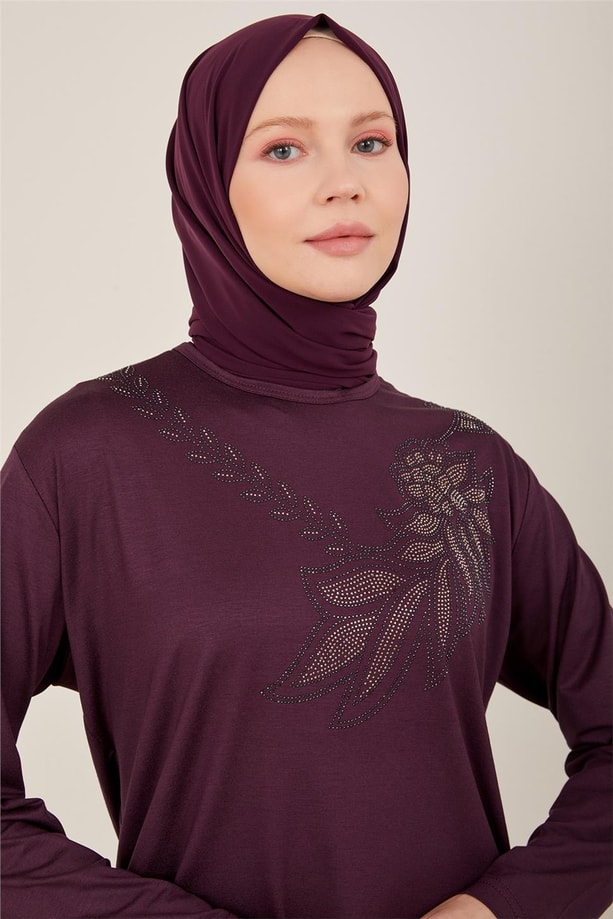 Armine Penye 23YD9004 Mürdüm