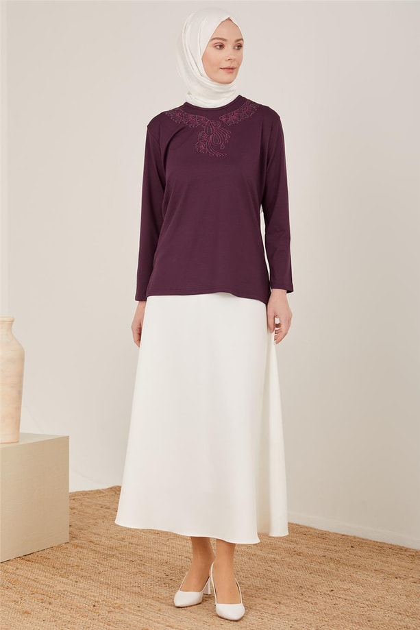 Armine Penye 23YD9019 Mürdüm